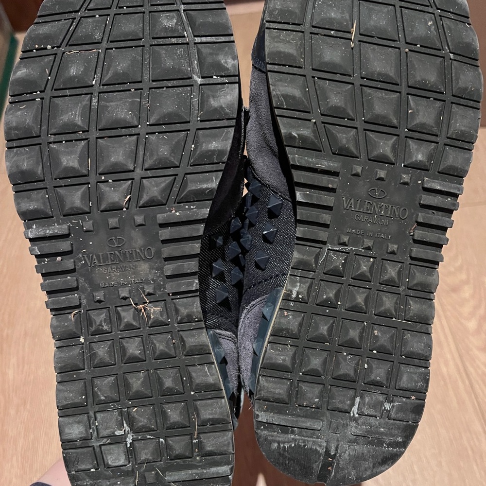 Valentino spikes denim trainers - Picture 3 of 4